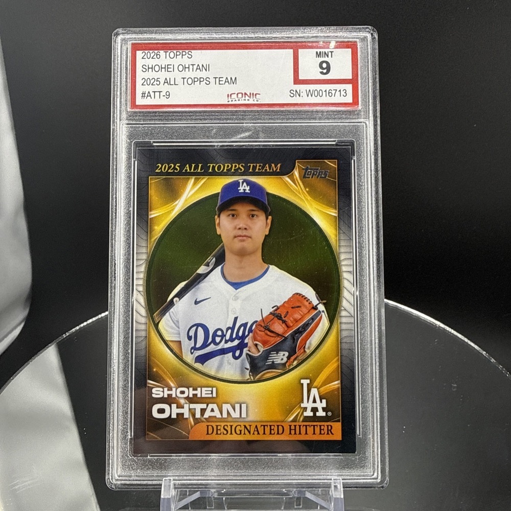 2026 Topps Series 1 SHOHEI OHTANI 2025 All Topps Team #ATT-9 Graded Mint 9